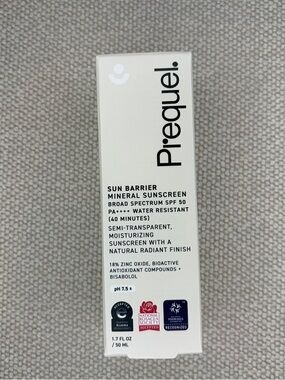 Prequel Sun Barrier Mineral Sunscreen SPF 50 - NEW